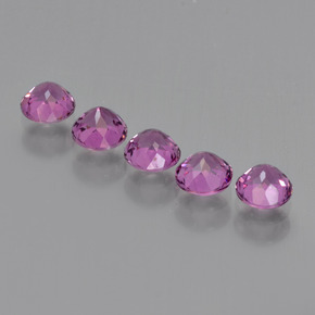 1,85 ct natürliche roter Rhodolith-Edelsteine, Rundschliff, VS