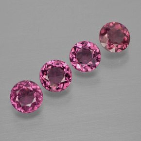 2.24 ct natürliche Magenta-Rosa Rhodolith-Granat-Edelsteine, Rund Schliff, VS