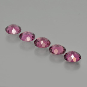 2,69 ct natürliche roter Rhodolith-Edelsteine, Rundschliff, VVS-VS