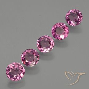 2.69 ct natürliche Mittel-Dunkelviolett Rhodolith-Granat-Edelsteine, Runden, VS