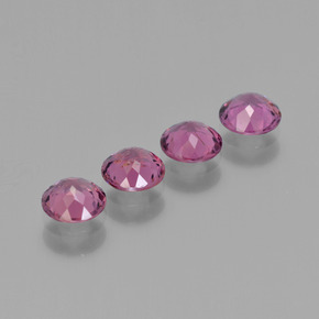2,24 ct natürliche roter Rhodolith-Edelsteine, Rundschliff, VS