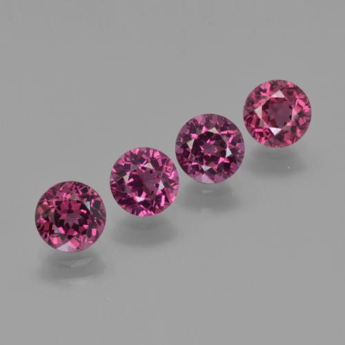 2.72 ct natürliche Mittelviolett Rhodolith-Granat-Edelsteine, Rund Schliff, VVS-VS