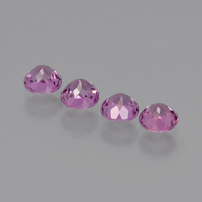 1,40 ct natürliche roter Rhodolith-Edelsteine, Rundschliff, VS
