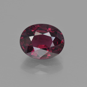 2,89 ctw natürlicher roter Rhodolith, Oval Schliff, VS
