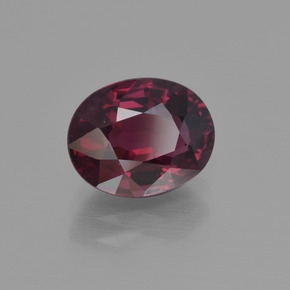 2,89 ctw natürlicher roter Rhodolith, Oval Schliff, VS