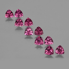  ct natürliche Rosaig-rose Rhodolith-Granat-Edelsteine, Trillion, VS