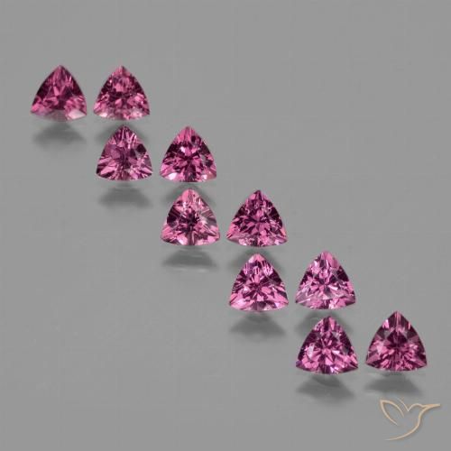 5.01ctw Natürlicher Tiefes Magenta-Pink Rhodolith-Granat, Trillion, VS
