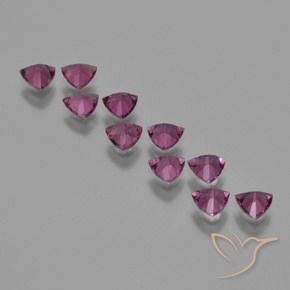 5.01 ct natürliche Tiefes Magenta-Pink Rhodolith-Granat-Edelsteine, Trillion, VS