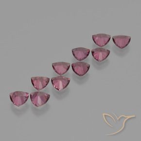 5.14 ct natürliche Lila Rot Rhodolith-Granat-Edelsteine, Trillion, VS