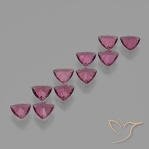4.22 ct natürliche Himbeerrot Rhodolith-Granat-Edelsteine, Trillion, VS