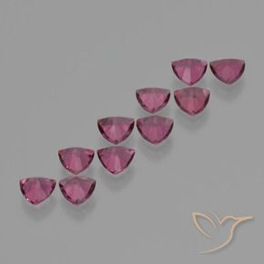 5.20 ct natürliche Mittelviolett Rhodolith-Granat-Edelsteine, Trillion, VS