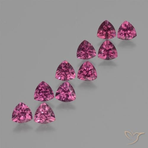 5.60ctw Natürlicher Mittelviolett Rhodolith-Granat, Trillion, VS