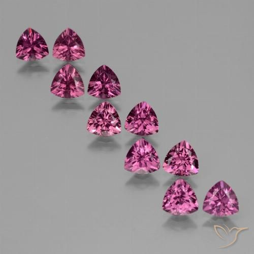 5.55ctw Natürlicher Tiefes Magenta-Pink Rhodolith-Granat, Trillion, VS