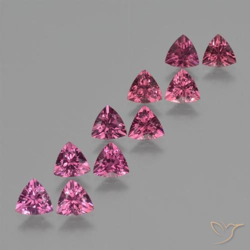 4.94ctw Natürlicher Rosa Beere Lila Rhodolith-Granat, Trillion, VS