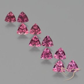 4.94 ct natürliche Rosa Beere Lila Rhodolith-Granat-Edelsteine, Trillion, VS