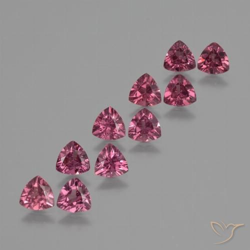 4.93ctw Natürlicher Magenta-Rosa Rhodolith-Granat, Trillion, VS
