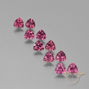 4.62 ct natürliche Mittelviolett Rhodolith-Granat-Edelsteine, Trillion, VS