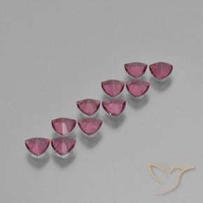 4.62 ct natürliche Mittelviolett Rhodolith-Granat-Edelsteine, Trillion, VS