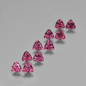 4.82 ct natürliche Tiefes Magenta Rhodolith-Granat-Edelsteine, Trillion, VS