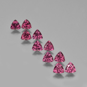 4.82 ct natürliche Tiefes Magenta Rhodolith-Granat-Edelsteine, Trillion, VS