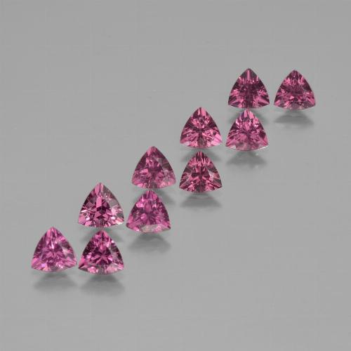 4.99 ct natürliche Rosa Beere Lila Rhodolith-Granat-Edelsteine, Trillion, VS
