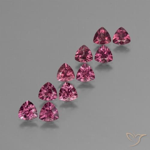 5.15ctw Natürlicher Rosa Beere Lila Rhodolith-Granat, Trillion, VS