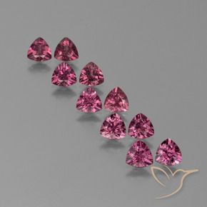 5.15 ct natürliche Rosa Beere Lila Rhodolith-Granat-Edelsteine, Trillion, VS