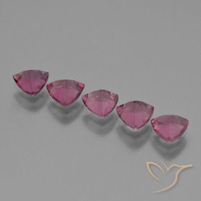 2.63 ct natürliche Magenta-Rosa Rhodolith-Granat-Edelsteine, Trillion, VS