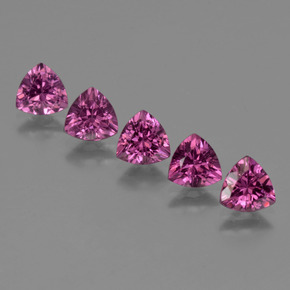 2,77 ct natürliche rosafarbener Rhodolith-Edelsteine, Trillion, VS