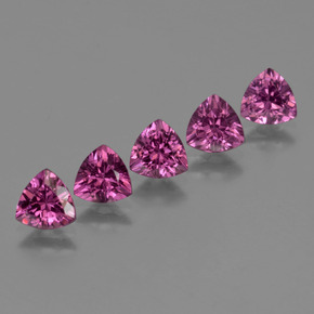 2,77 ct natürliche rosafarbener Rhodolith-Edelsteine, Trillion, VS