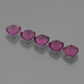 2,77 ct natürliche rosafarbener Rhodolith-Edelsteine, Trillion, VS