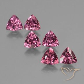 3.12 ct natürliche Mittelviolett Rhodolith-Granat-Edelsteine, Trillion, VS