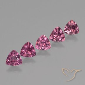 2.43 ct natürliche Mittelviolett Rhodolith-Granat-Edelsteine, Trillion, VS