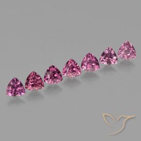 3.75 ct natürliche Mittelviolett Rhodolith-Granat-Edelsteine, Trillion, VS