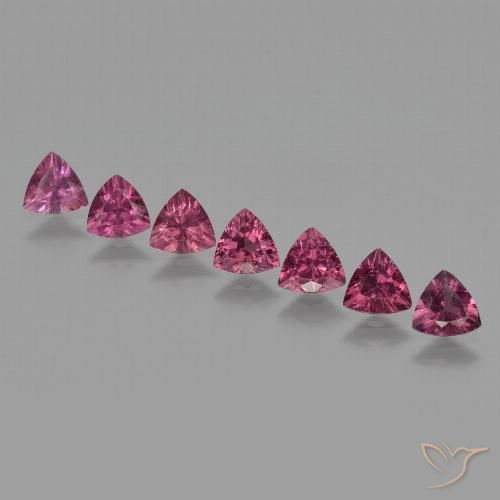 3.33ctw Natürlicher Rosa Beere Lila Rhodolith-Granat, Trillion, VS