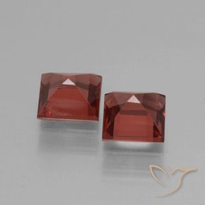 1.40 ct natürliche Mittelrot Rhodolith-Granat-Edelsteine, Quadrat, VS