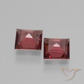 1.45 ct natürliche Merlot Rot Rhodolith-Granat-Edelsteine, Quadrat, VVS-VS