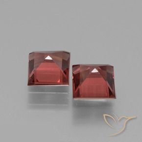 1.47 ct natürliche tiefrot Rhodolith-Granat-Edelsteine, Quadrat, VS