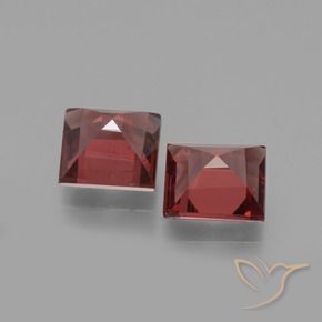 1.52 ct natürliche tiefrot Rhodolith-Granat-Edelsteine, Quadrat, VS