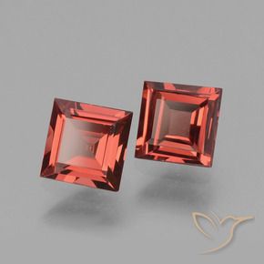 1.40 ct natürliche Tiefes Beerenrot Rhodolith-Granat-Edelsteine, Quadrat, VS
