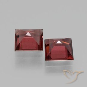 1.56 ct natürliche dunkelrot Rhodolith-Granat-Edelsteine, Quadrat, VS