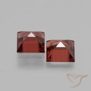 1.68 ct natürliche Tiefes Scharlachrot Rhodolith-Granat-Edelsteine, Quadrat, VS