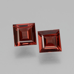 1.17 ct natürliche Rosaig-rose Rhodolith-Granat-Edelsteine, Quadrat, VS