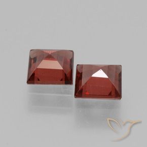 1.43 ct natürliche tiefrot Rhodolith-Granat-Edelsteine, Quadrat, VS