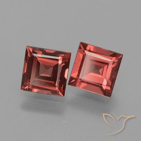 1.54 ct natürliche dunkelrot Rhodolith-Granat-Edelsteine, Quadrat, VS