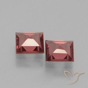 1.31 ct natürliche tiefrot Rhodolith-Granat-Edelsteine, Quadrat, VS