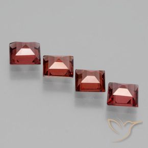 2.58 ct natürliche tiefrot Rhodolith-Granat-Edelsteine, Quadrat, VS