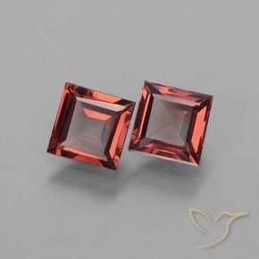 1.40 ct natürliche Mittelrot Rhodolith-Granat-Edelsteine, Quadrat, VS
