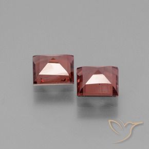 1.40 ct natürliche Mittelrot Rhodolith-Granat-Edelsteine, Quadrat, VS