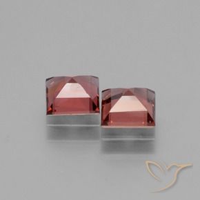 1.39 ct natürliche Hellrot Rhodolith-Granat-Edelsteine, Quadrat, VS